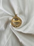 Whitegold name pendant
