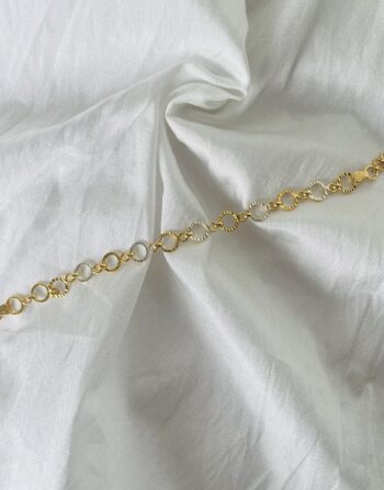 Handmade whitegold bracelet