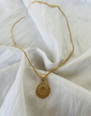 R letter locket